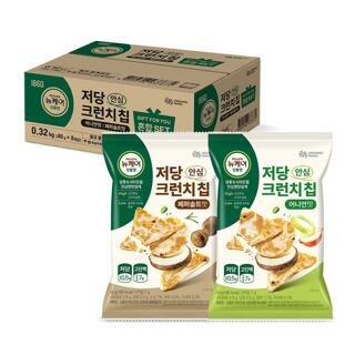 [대상웰라이프] 뉴케어 당플랜 저당 안심 크런치칩 혼합 SET (어니언맛 4봉 + 페퍼솔트맛 4봉) 40g (8입)