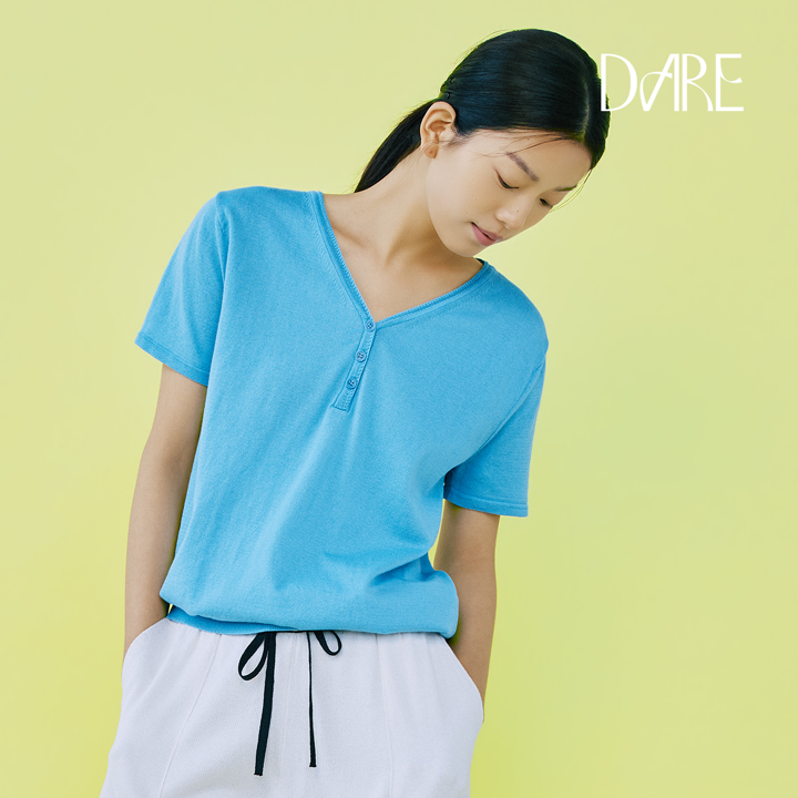 [26SS최신상]디아레 리파인 썸머 헨리넥 풀오버 1종