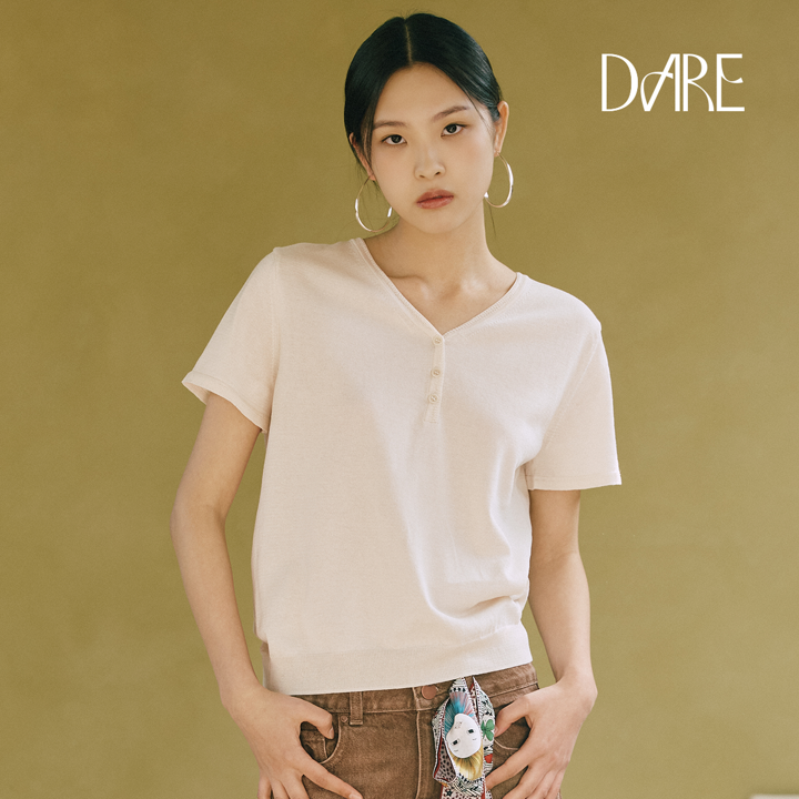 [26SS최신상]디아레 리파인 썸머 헨리넥 풀오버 1종