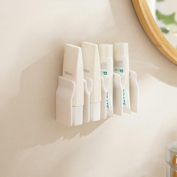 무타공접착식화장품튜브치약꽂이