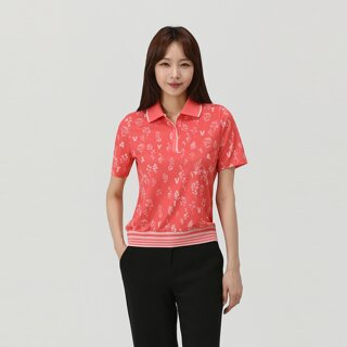 [PAT] 플라워프린트 카라 티셔츠_1K45232