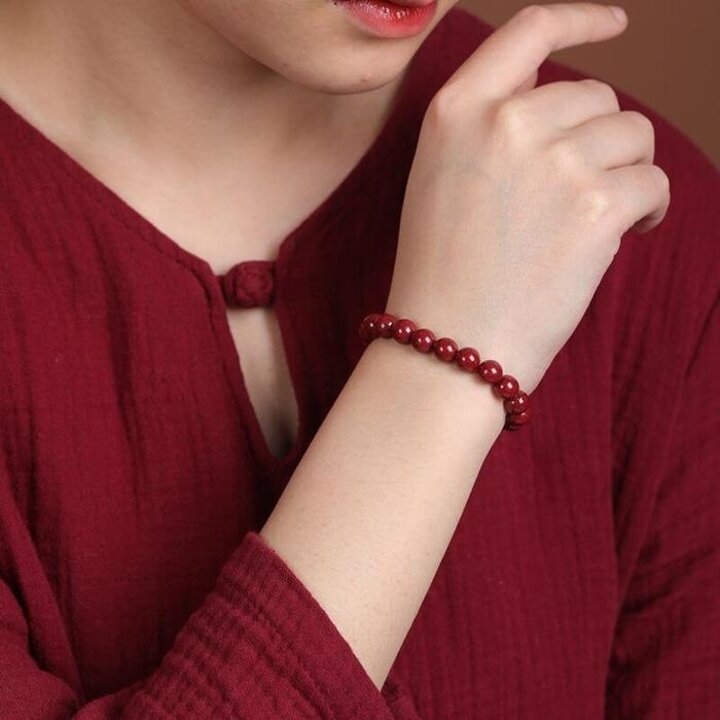 경면주사자금사패션비즈팔찌염주불교화기운행운합격부적삼재
