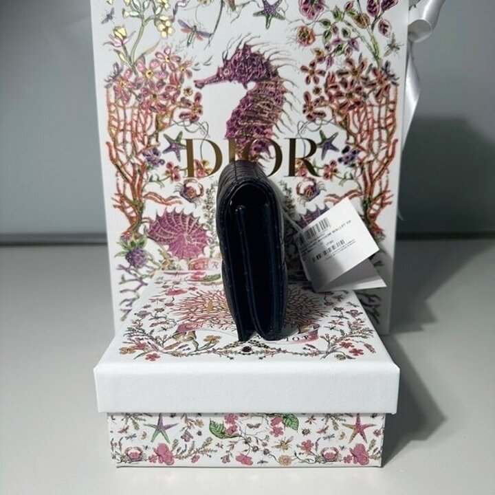 [명품] 크리스찬 디올 디올 DIOR CARO XS 지갑 블랙 S5132UW