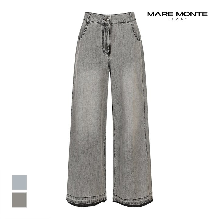 [마레몬떼] 밑단워싱 와이드데님팬츠_M245MDN36P0