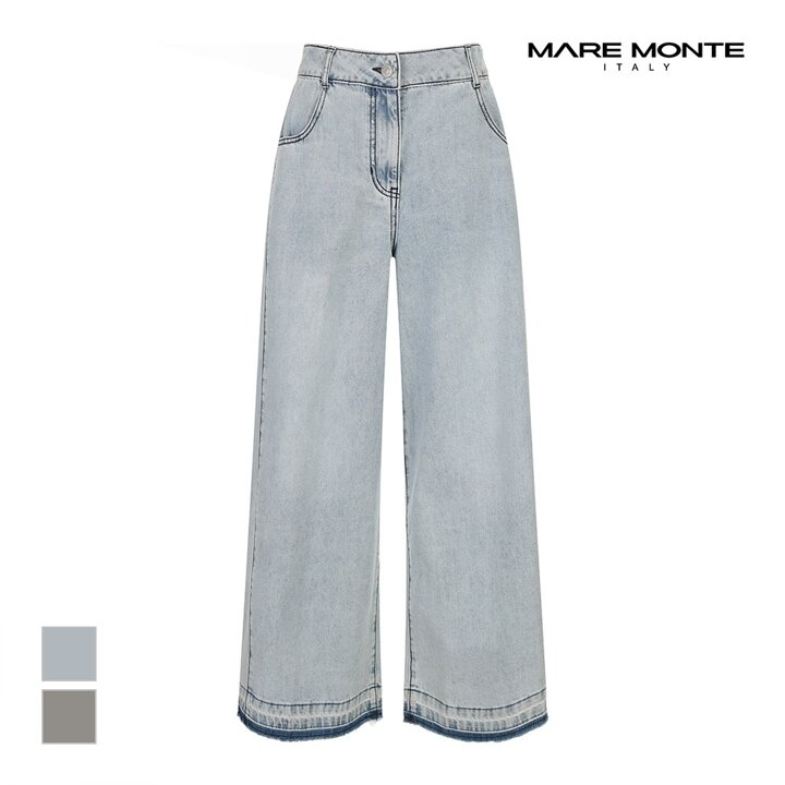 [마레몬떼] 밑단워싱 와이드데님팬츠_M245MDN36P0