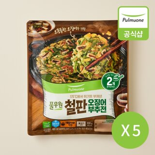 풀무원 철판 오징어 부추전(150gX2장) (300g)X5개