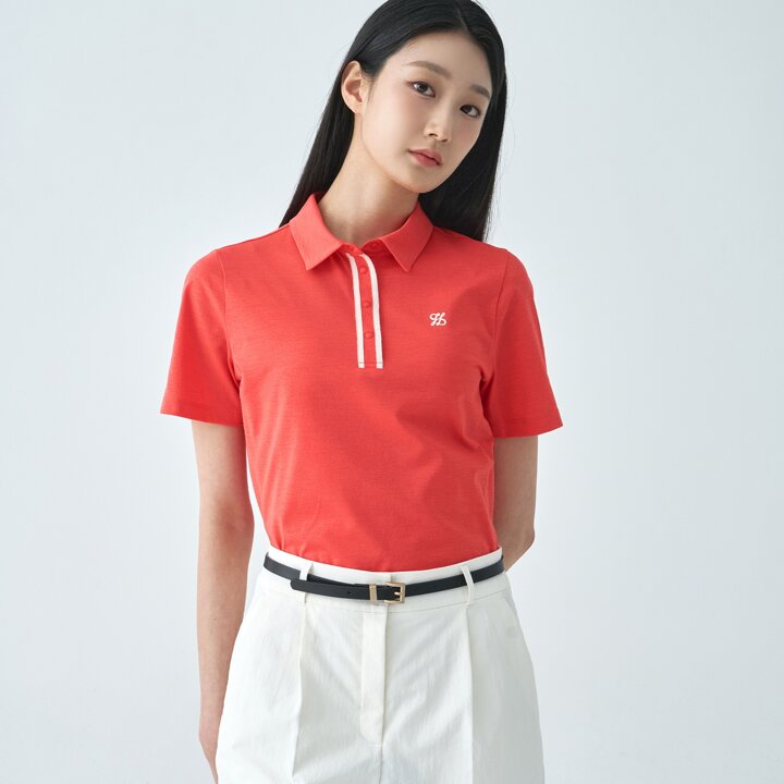 [지센] (2컬러) 소로나 카라 반팔 티셔츠 LSTSO451