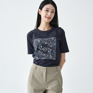 [지센] (3컬러) 에센셜 소로나 포인트 라운드 반팔 티셔츠 LSTSO372