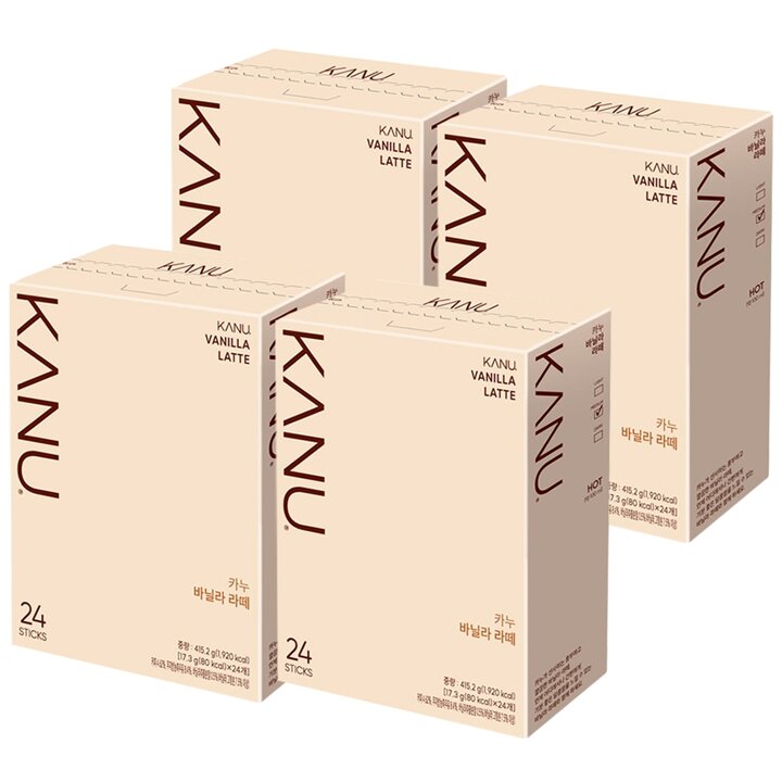 맥심 카누 바닐라 라떼 24T x 4개