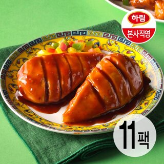 하림 칼집닭가슴살 깐풍기맛 100g 11팩