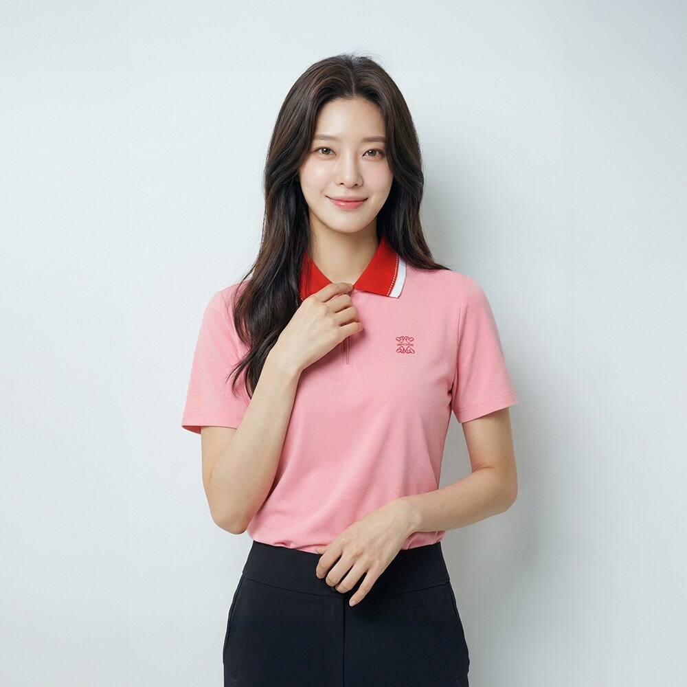 [PAT] 니트배색 포인트 티셔츠_QK45231