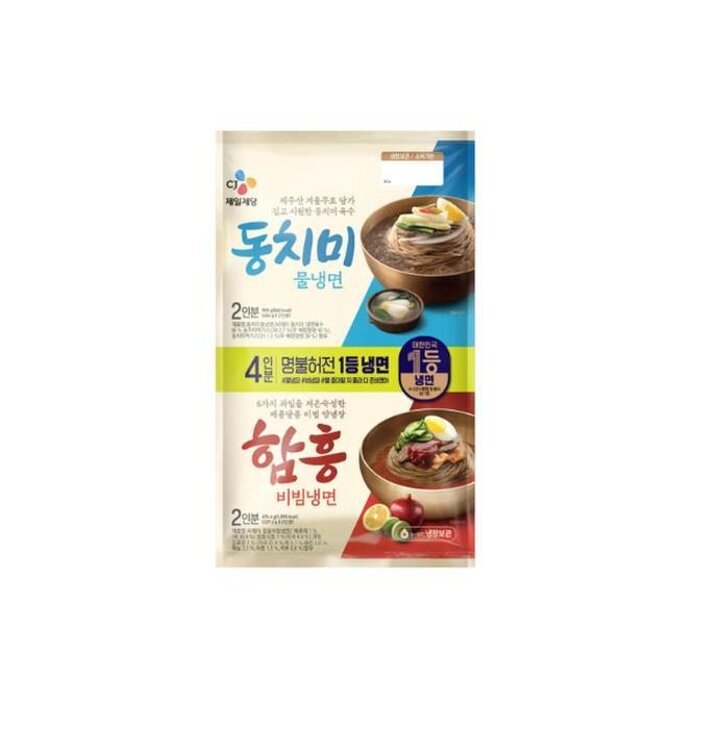 CJ물냉면2인908g+비빔냉면2인474.4g