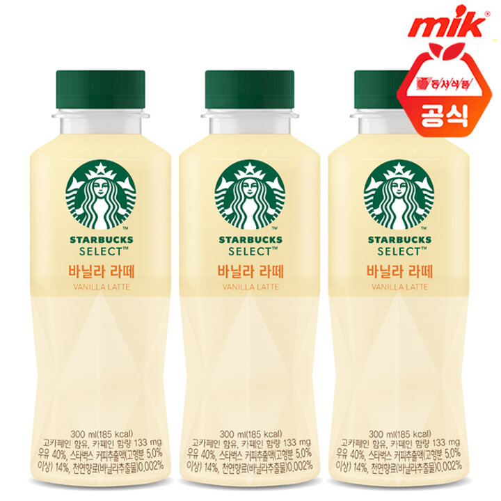 동서 스타벅스 셀렉트 바닐라 라떼 300ml 6PT