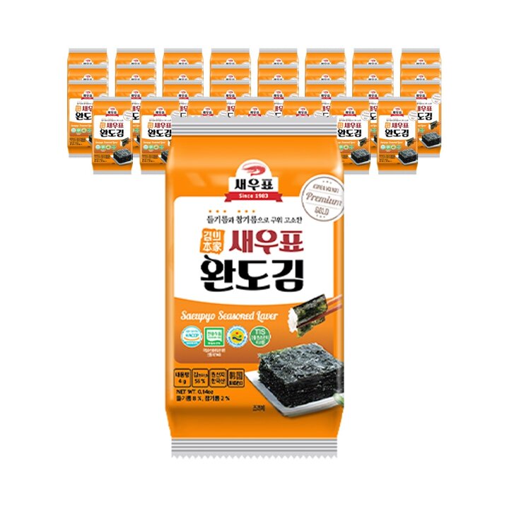 [G] 새우표 완도 도시락김 4g x 32봉
