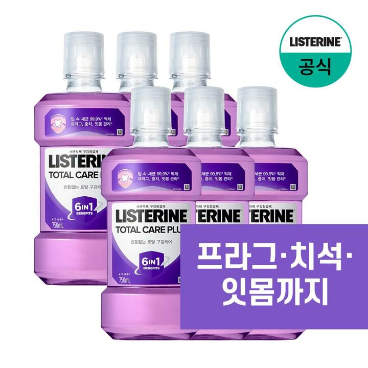 [리스테린] 토탈케어 플러스 750ml x6