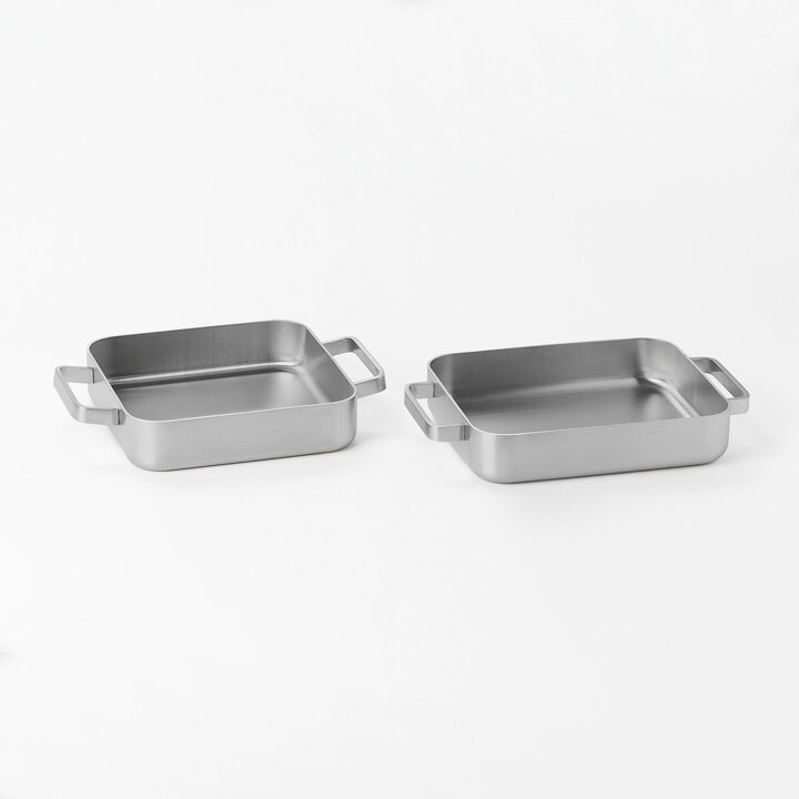 [JAJU/자주] 스텐 인덕션겸용 정사각 팬_25x25cm
