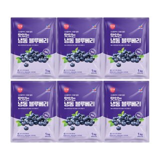 CJ프레시웨이 이츠웰 냉동블루베리1Kg x 6개