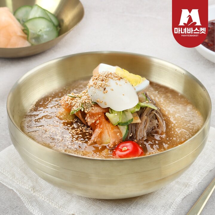 [마녀바스켓] 살얼음 동동 시원한 물냉면 10인 (면2kg+육수10인분)