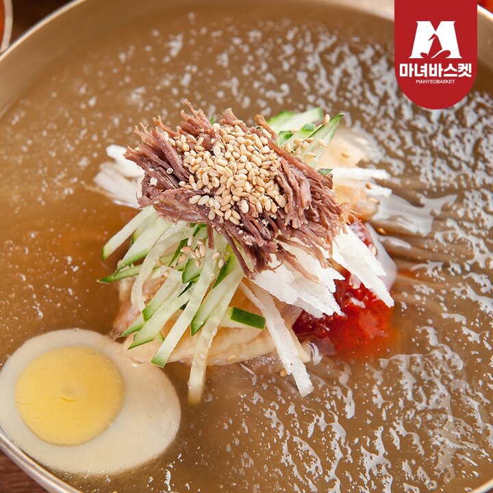 [마녀바스켓] 살얼음 동동 시원한 물냉면 10인 (면2kg+육수10인분)