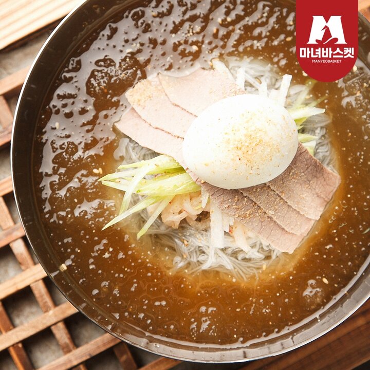 [마녀바스켓] 살얼음 동동 시원한 물냉면 10인 (면2kg+육수10인분)