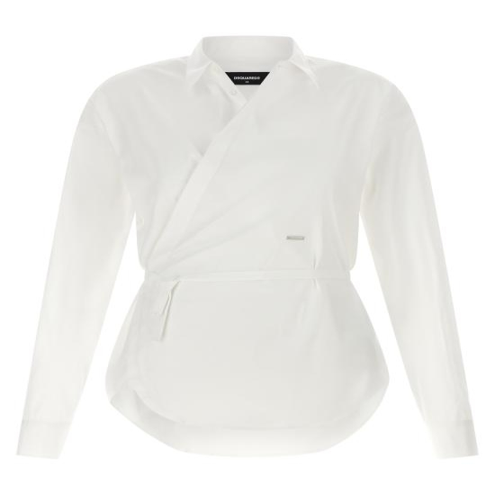 [해외배송] 26FW 디스퀘어드2 블라우스 S75DL0965S44131100 White