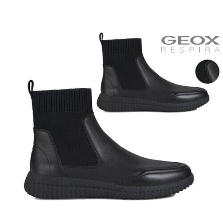 (신세계강남점)[GEOX]제옥스 여성 New 24F/W 컴포트 삭스 니트 앵클 부츠 누베 W1B4GAA0W11 블랙/W1B4GAA0W12