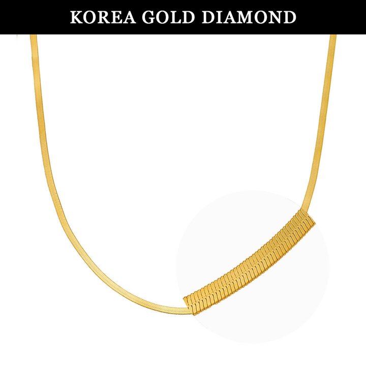 한국금다이아몬드 순금 목걸이 24K 금목걸이 스네이크 18.75g