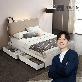 냉감침구 증정 [베드리움] 듀엣 센서LED 수납침대SS-릴렉서 허리특허 유로탑(M.H)