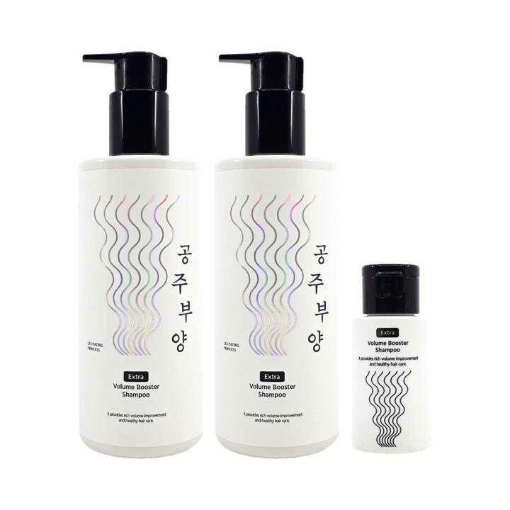 [홈쇼핑 최신상] 가히 공주부양 샴푸 500ml 2개+50ml 볼륨 부스터