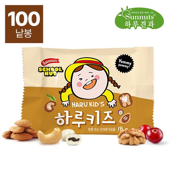 [하루견과] 스쿨넛 하루키즈 18g 100봉