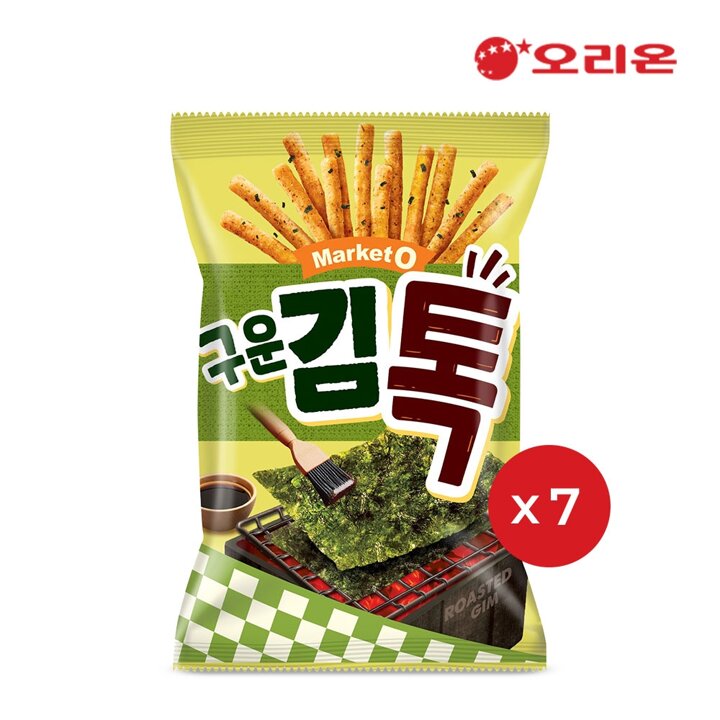 오리온 마켓오 구운김톡 (80g) x 7개