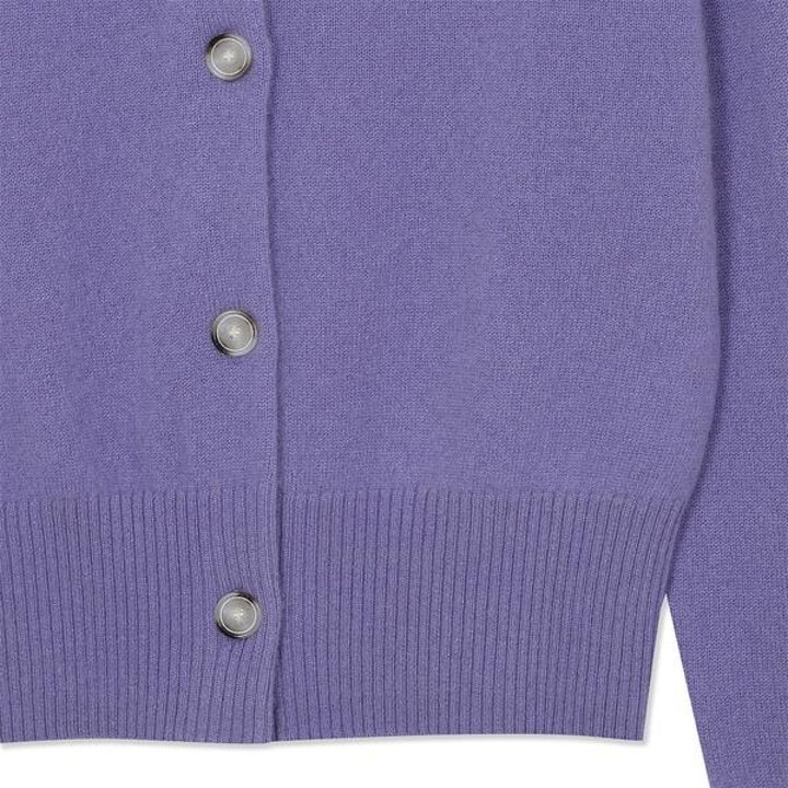 (신세계센텀점)캐시미어 베이직 크루넥 헤더 가디건 (ZFKKCA00AC-L/PURPLE)
