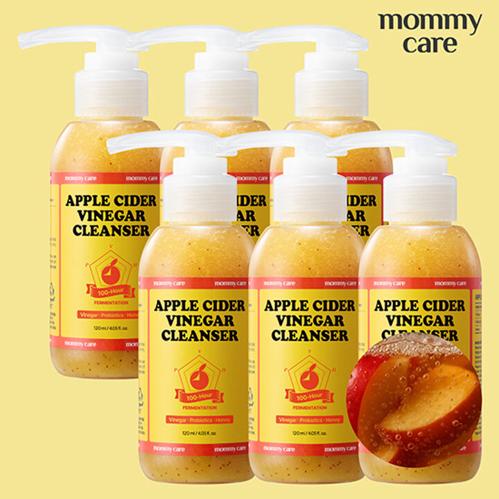 [최신상] APPLECIDER VINEGAR  마미케어 애사비 클렌저 세트 (120ml*6개)
