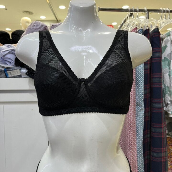 런닝형노와이어 브라 BR6711 BKDG