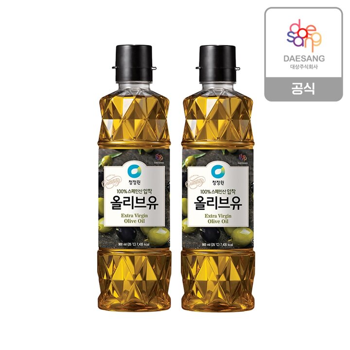 청정원 올리브유 900ml 2개