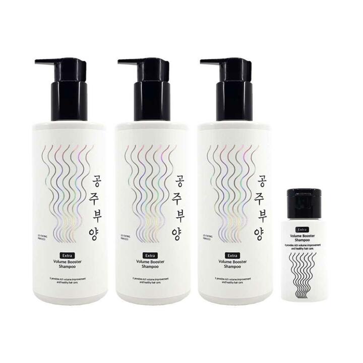 [홈쇼핑 최신상] 가히 공주부양 샴푸 500ml 3개+50ml 볼륨 부스터