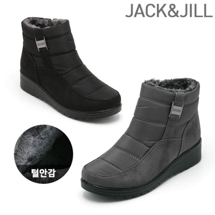 잭앤질 패딩 앵클 털부츠(JD2785)