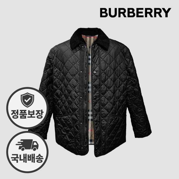 버버리 남성 퀄팅 자켓 윌로우브룩 81136421 블랙