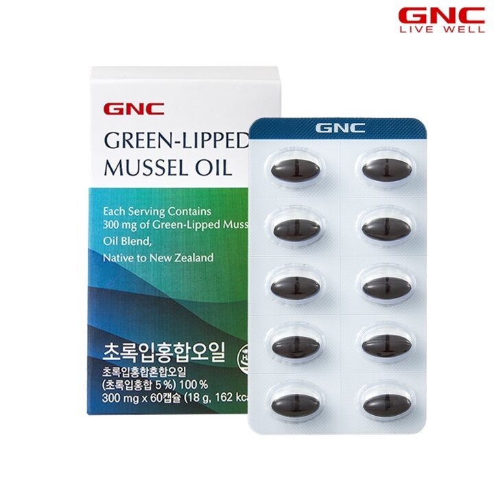 [GNC] 초록입홍합혼합오일 (300mg x 60캡슐 60일분)_1002552