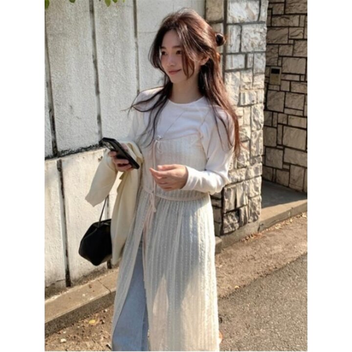 (신세계 사우스시티)[올리브데올리브] 레이스 슬리브리스 레이어드 원피스 OH5MO551