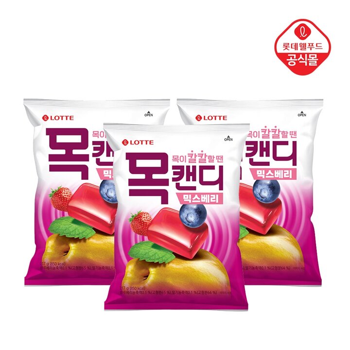 목캔디 믹스베리 217g x 3개