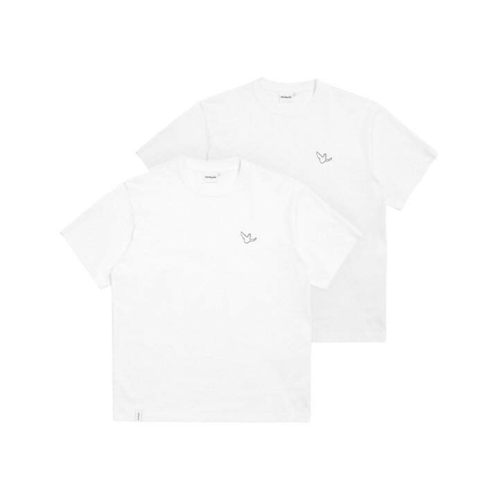 (신세계센텀점)엔젤 쿨코튼 2PACK 반팔 티셔츠 - WHITE / Z252UST011