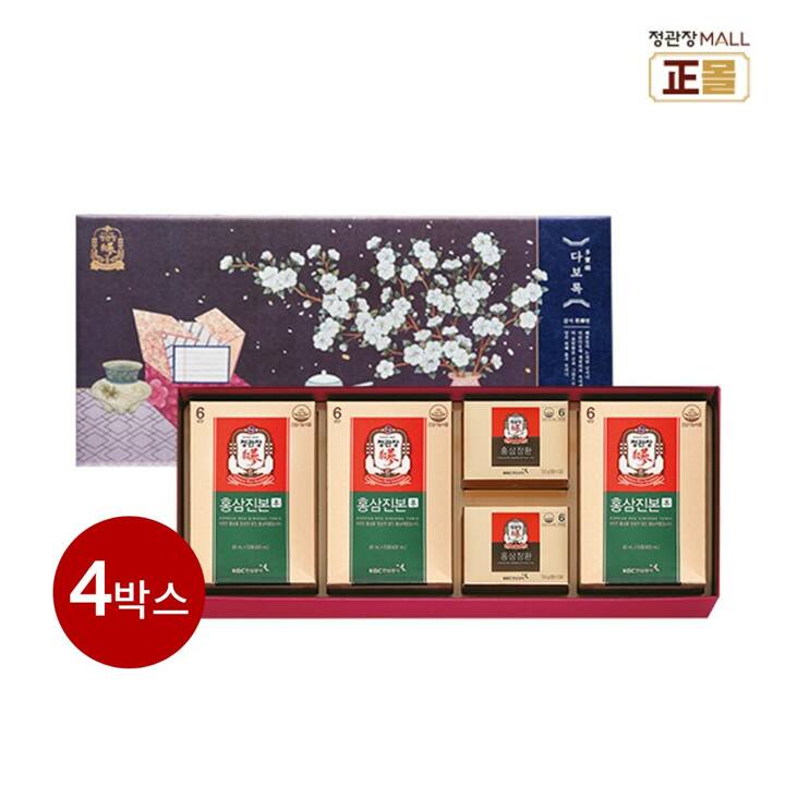 [정관장] 다보록감사휘(輝)편(40ml*5포*3개+12.6g*2개)4박스+쇼핑백