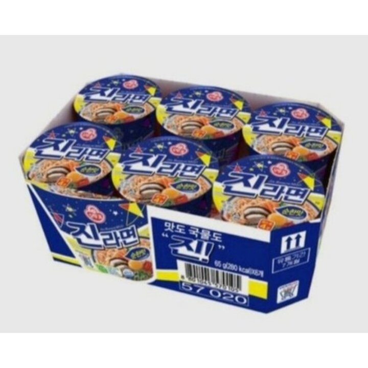 (신세계의정부점)오뚜기  진라면 소컵(순한맛) 65g*6개입
