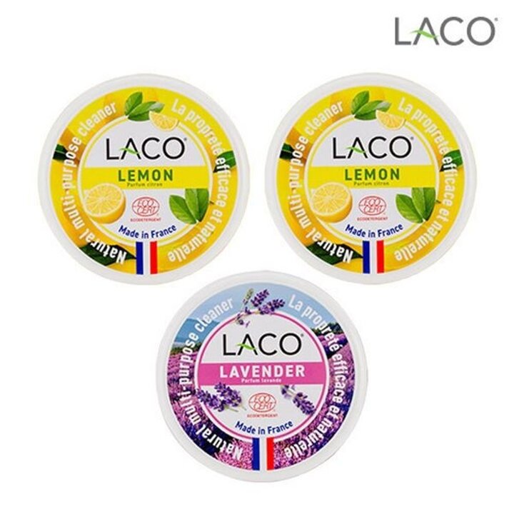 프랑스 LACO 세정제(레몬X2+라벤더)+전용스펀지X3[34245743]