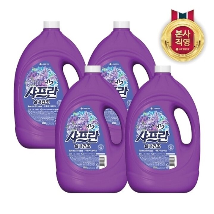 샤프란 실내건조 아로마 브리즈 3.1L x 4개16622184588346