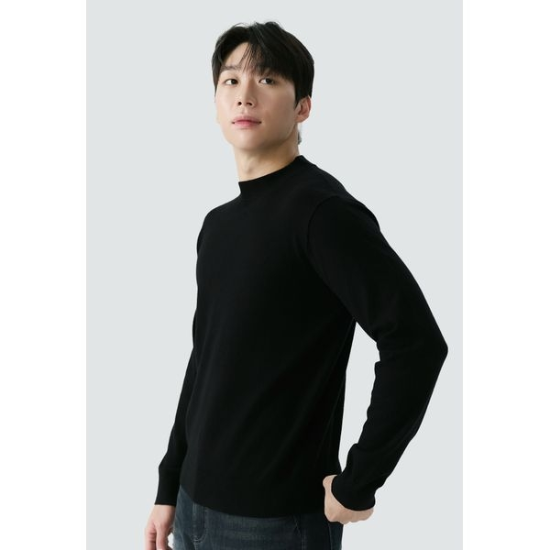 [하프클럽/잠뱅이]남성  하프 터틀넥 니트 AP4WSW704 BK