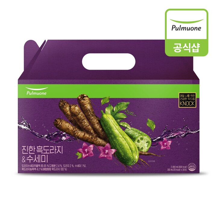 [풀무원] 진한 흑도라지 수세미 세트 80mlX30포
