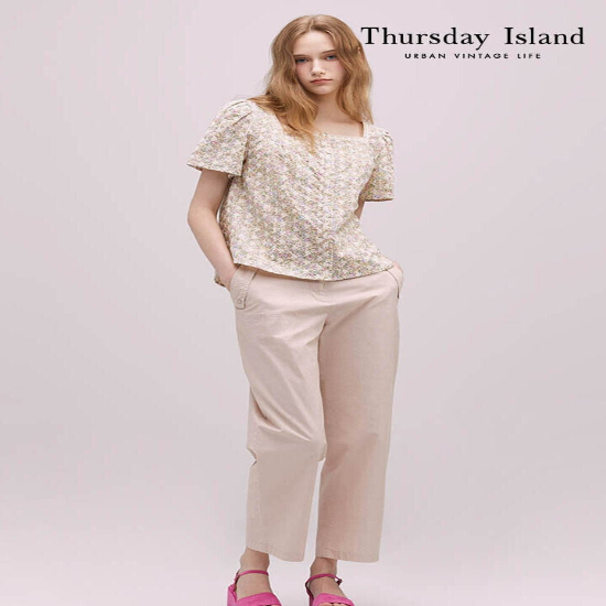 [Thursday Island] 세미 배기핏 팬츠(T244MPT232W)