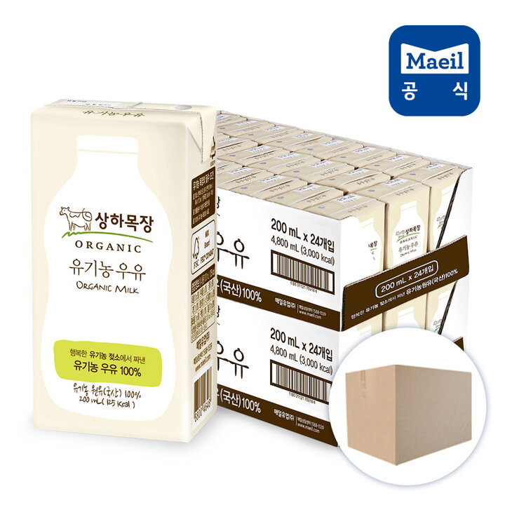 상하목장 유기농 200ml 48팩